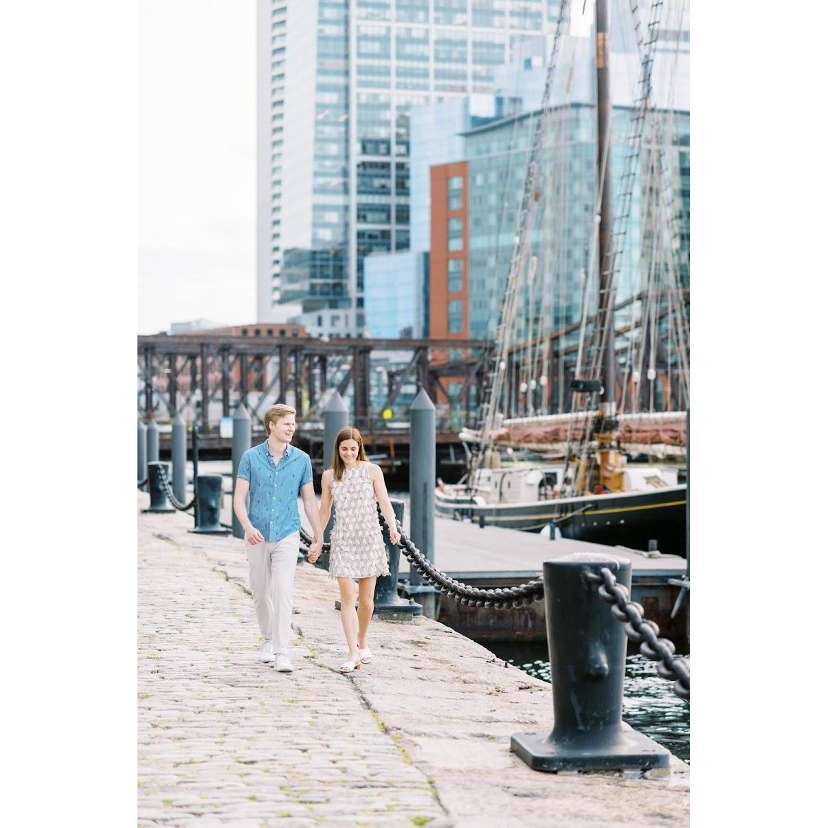 engagement photos seaport - june 2021