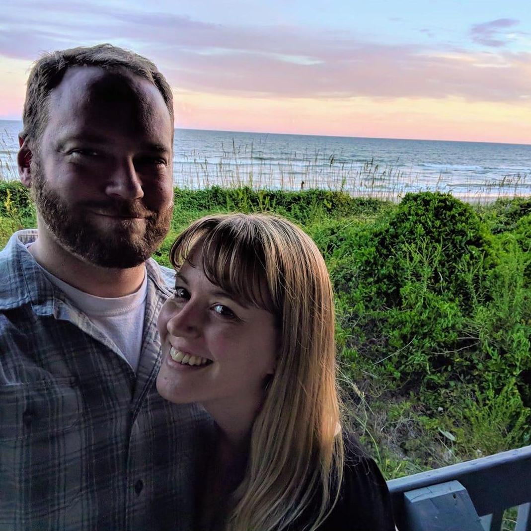 Enjoying the sunset at Topsail Island summer 2017