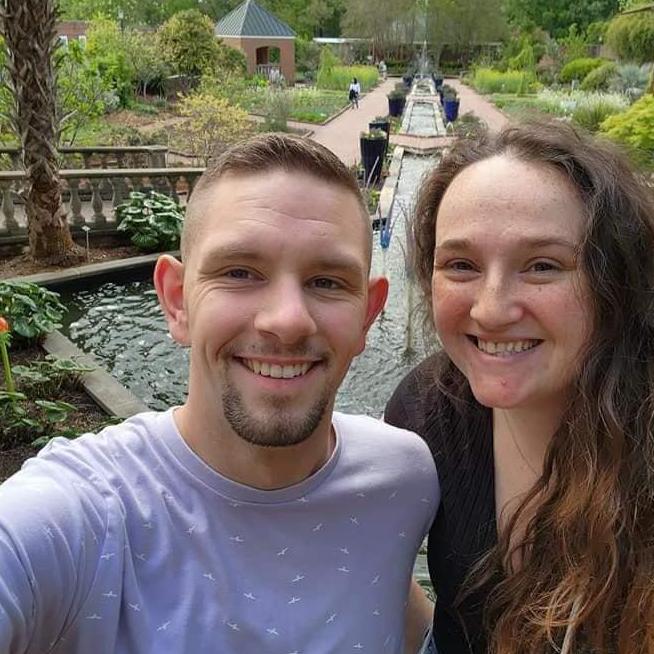 One weekend, we took an impromptu trip to the Riverbanks Zoo. After venturing to the gardens we snapped this picture in front of a beautiful view. Little did we know this is where we would say "I Do!"