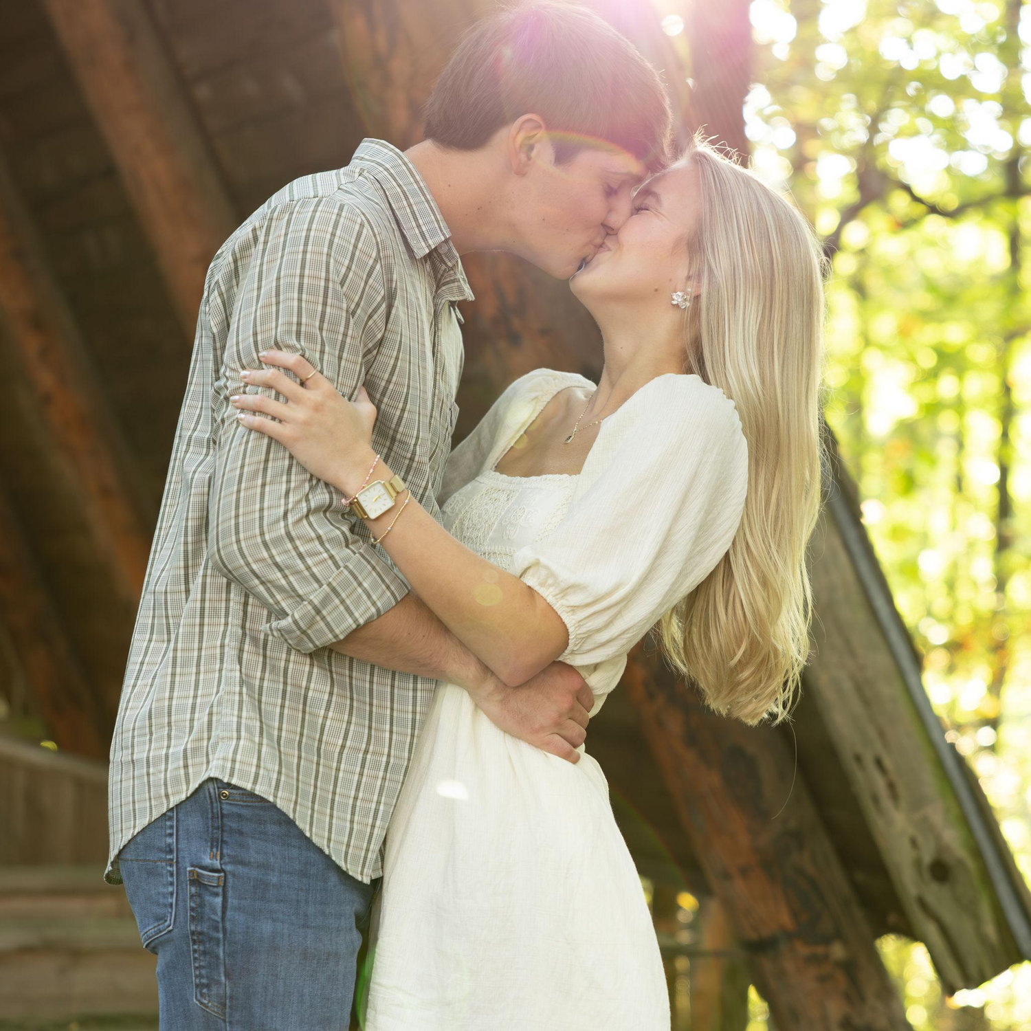 This was just moments before he proposed! I had no idea what was about to happen