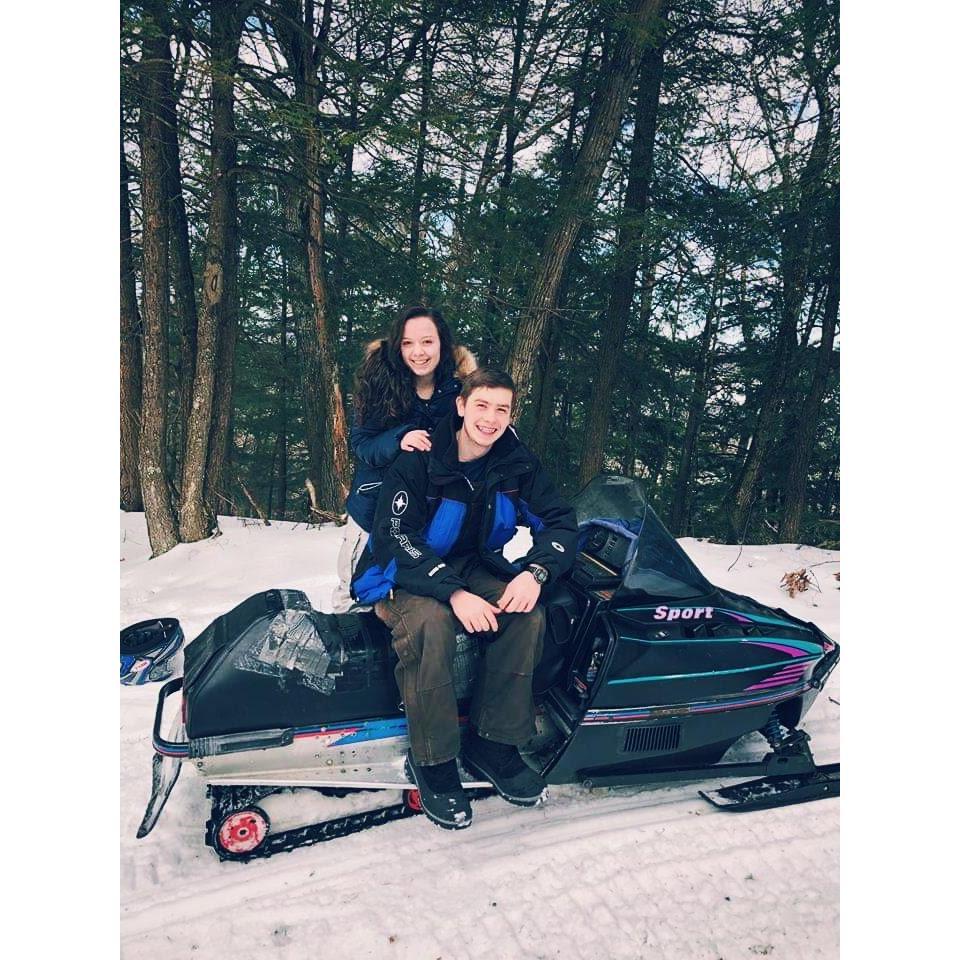 First long snowmobile ride around Adam's birthday in March of 2019! 3 months after becoming a couple.