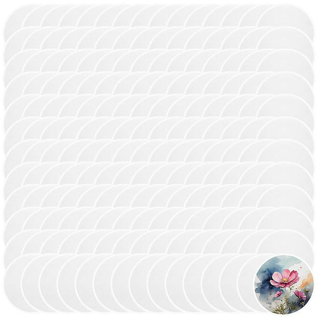 Mototo 108 Pieces Foldable Flying Disc Fans with Bag Folding Pocket Toy Set DIY Creative Gift Handheld Fabric Fan for Fun Party Favors Summer Outdoor Activity Game Halloween, White