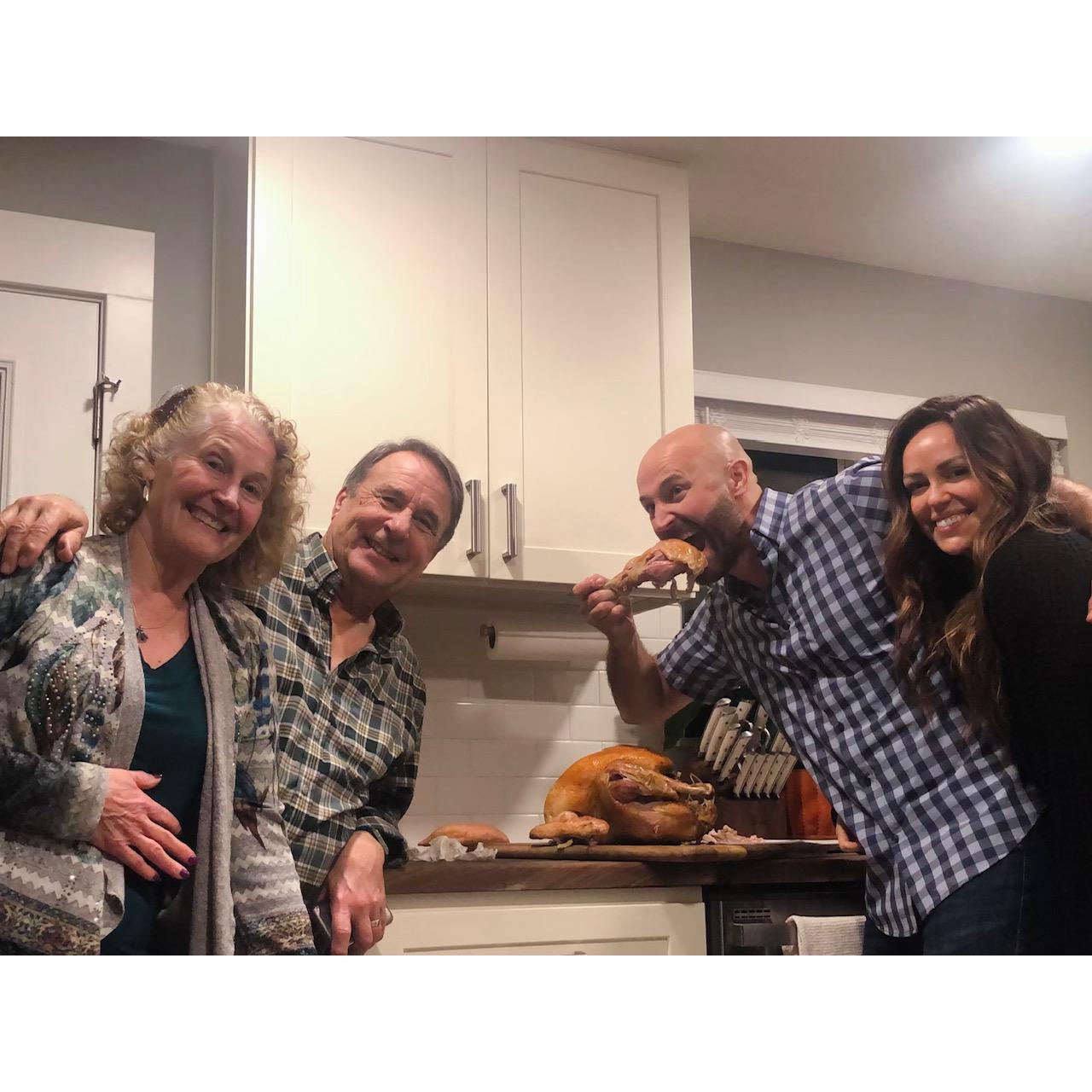 Thanksgiving at our home with Rick and Babs