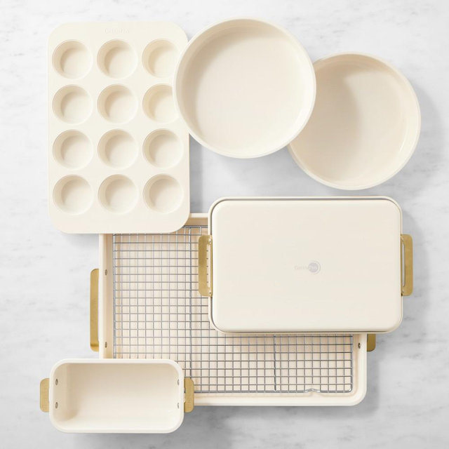 GreenPan™ Reserve Ceramic Nonstick Bakeware, Cream, Set of 7