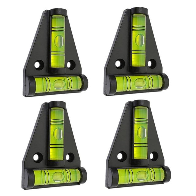 ZUJHPYMI 4Pcs Magnetic T Type RV Levelers, RV Parts Accessories Exterior Leveling Stablilization Levelers, Dual-use with Magnetism and Screws Mounting