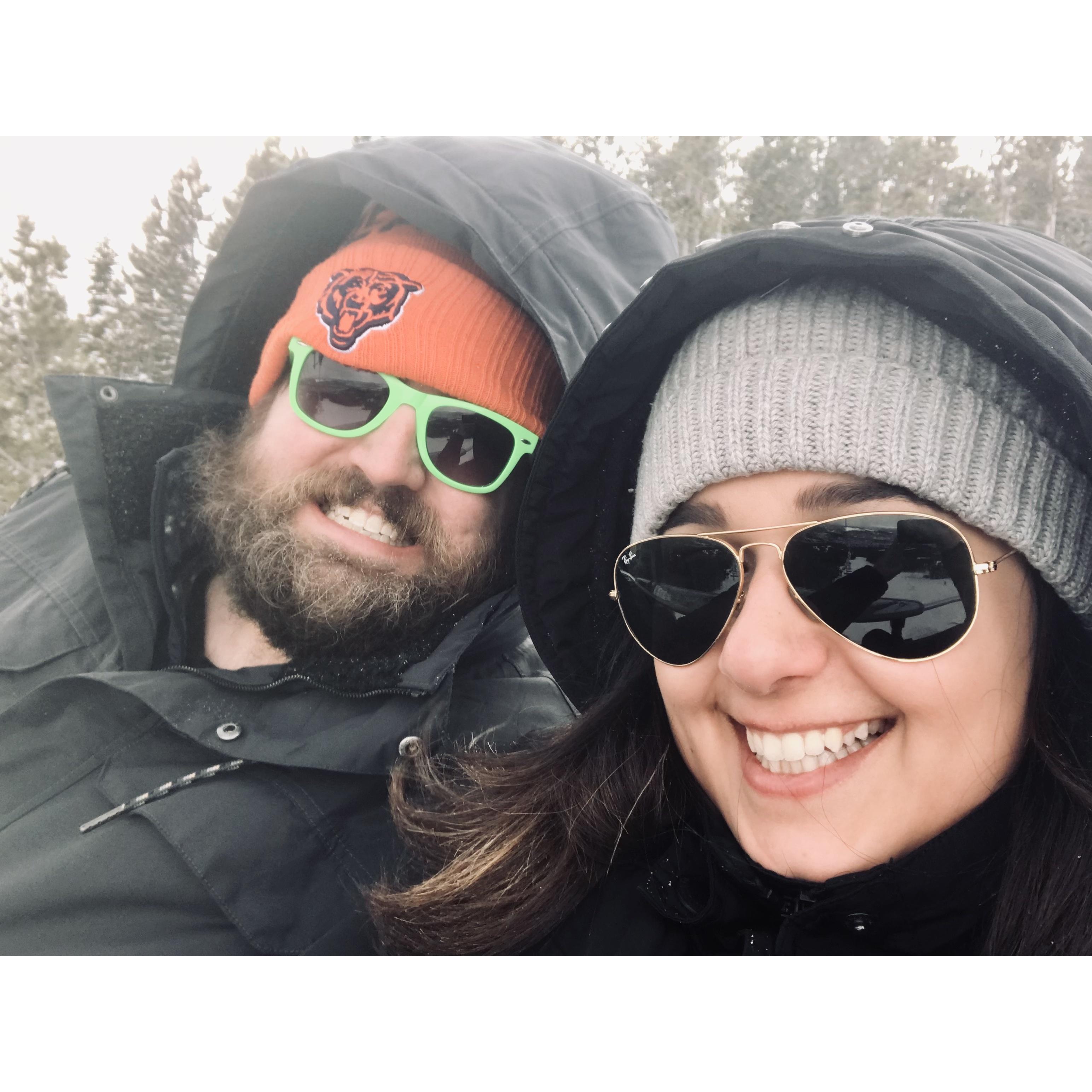That time we visited Breckenridge while I had a bum knee so we took the ski lift up for the views and then came back down. Many laughed.