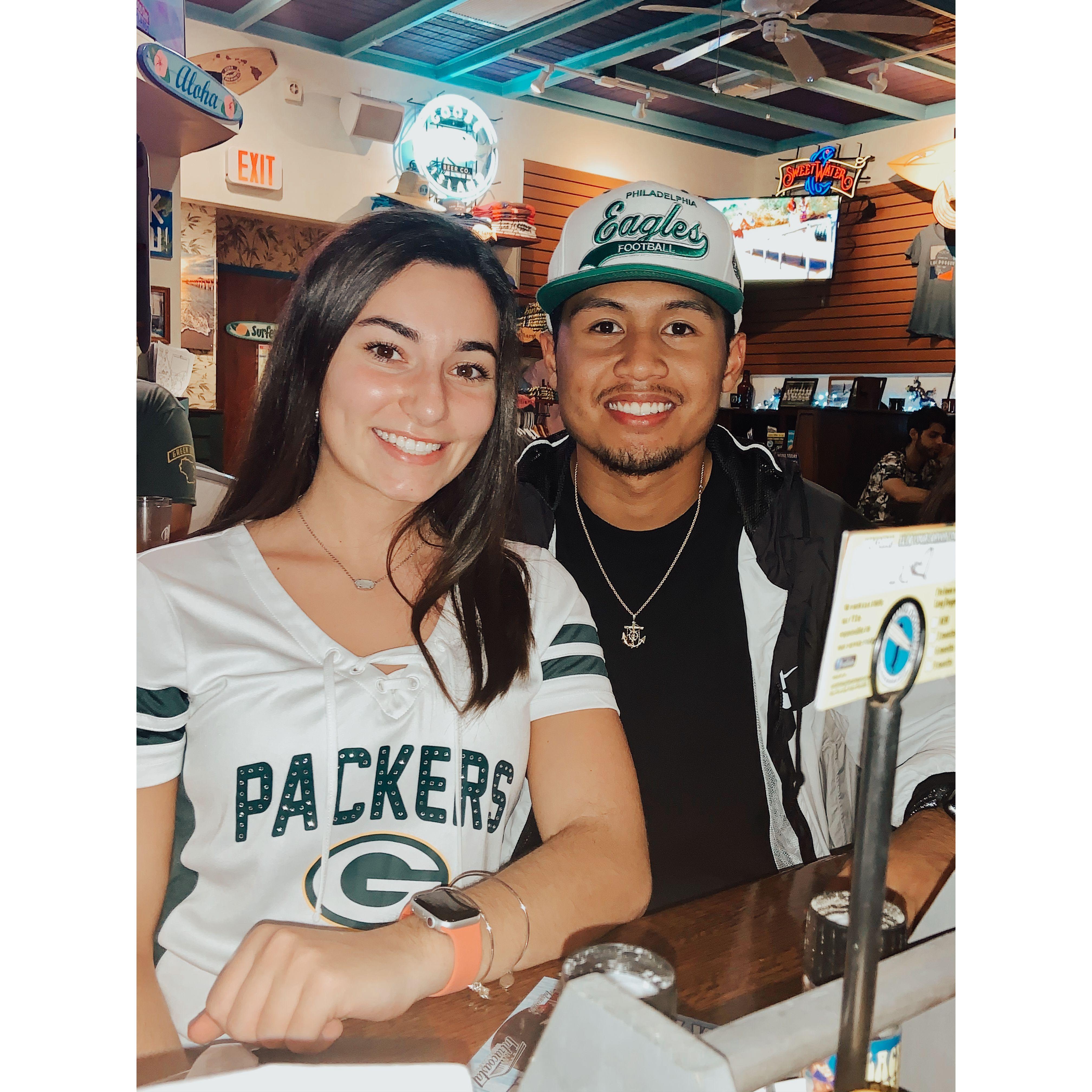 We love our sports! 
GO PACK GO! 
GO BIRDS!
