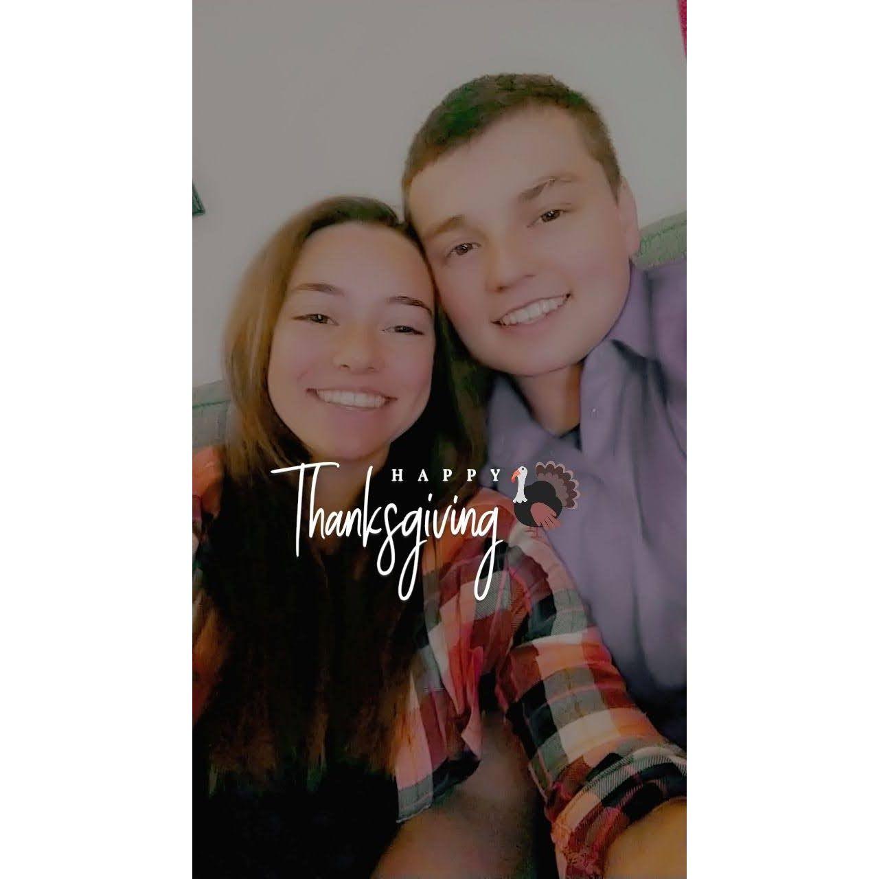 Our first Thanksgiving together.