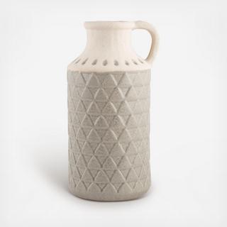 2-Tone Textured Jug Vase