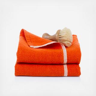 Chunky Linen Hand Towel, Set of 2