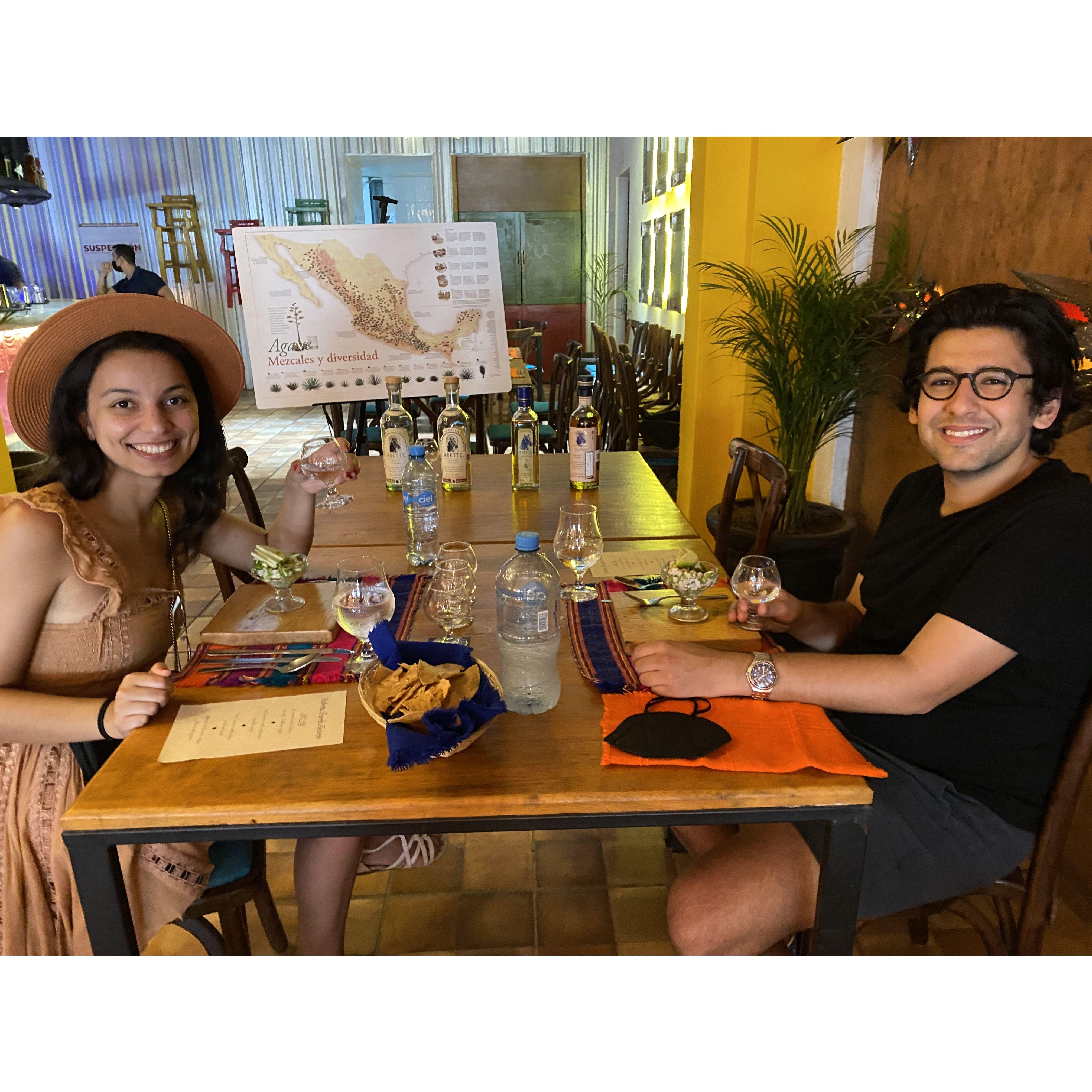 The first tequila tasting