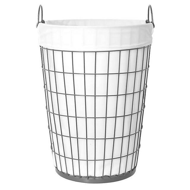 Taylor Madison Designs® Open End Fashion Theme Laundry Hamper in Gunmetal
