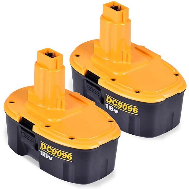 2Pack 4.6Ah DC9096 Ni-MH Replacement for Dewalt 18V Battery XRP DC9096 DC9098 DC9099 DW9095 DW9096 DW9098 DE9039
