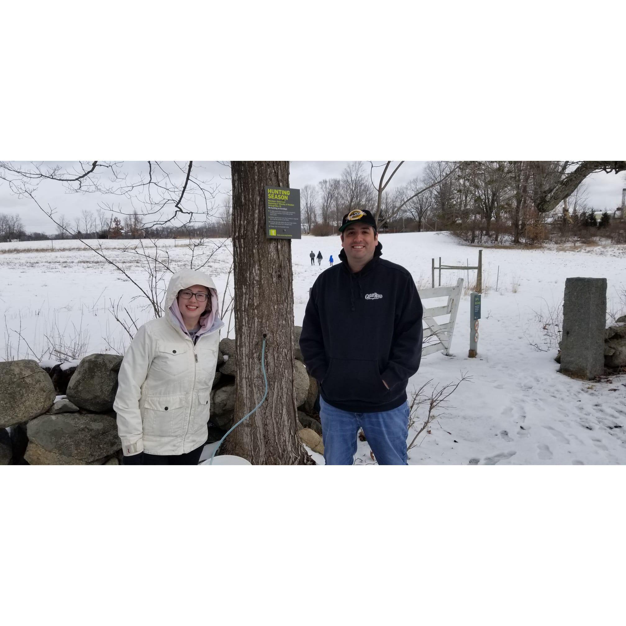 Maple syrup tapping, Southborough, MA 2023