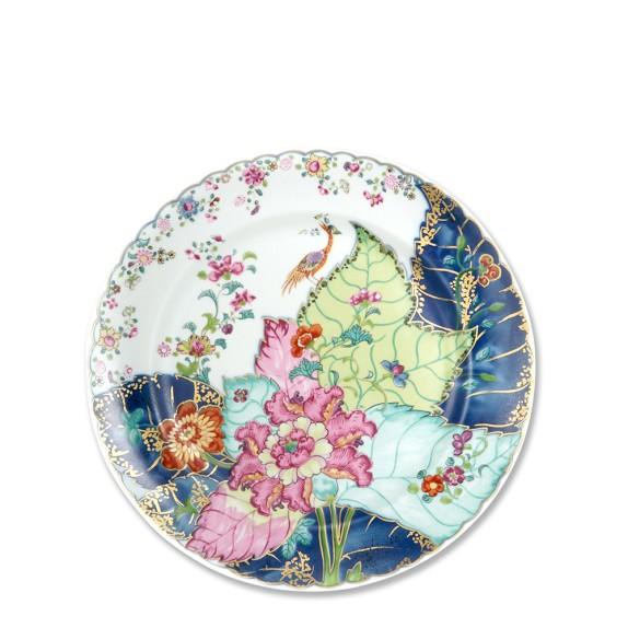 Mottahedeh Salad Plate, Tobacco Leaf