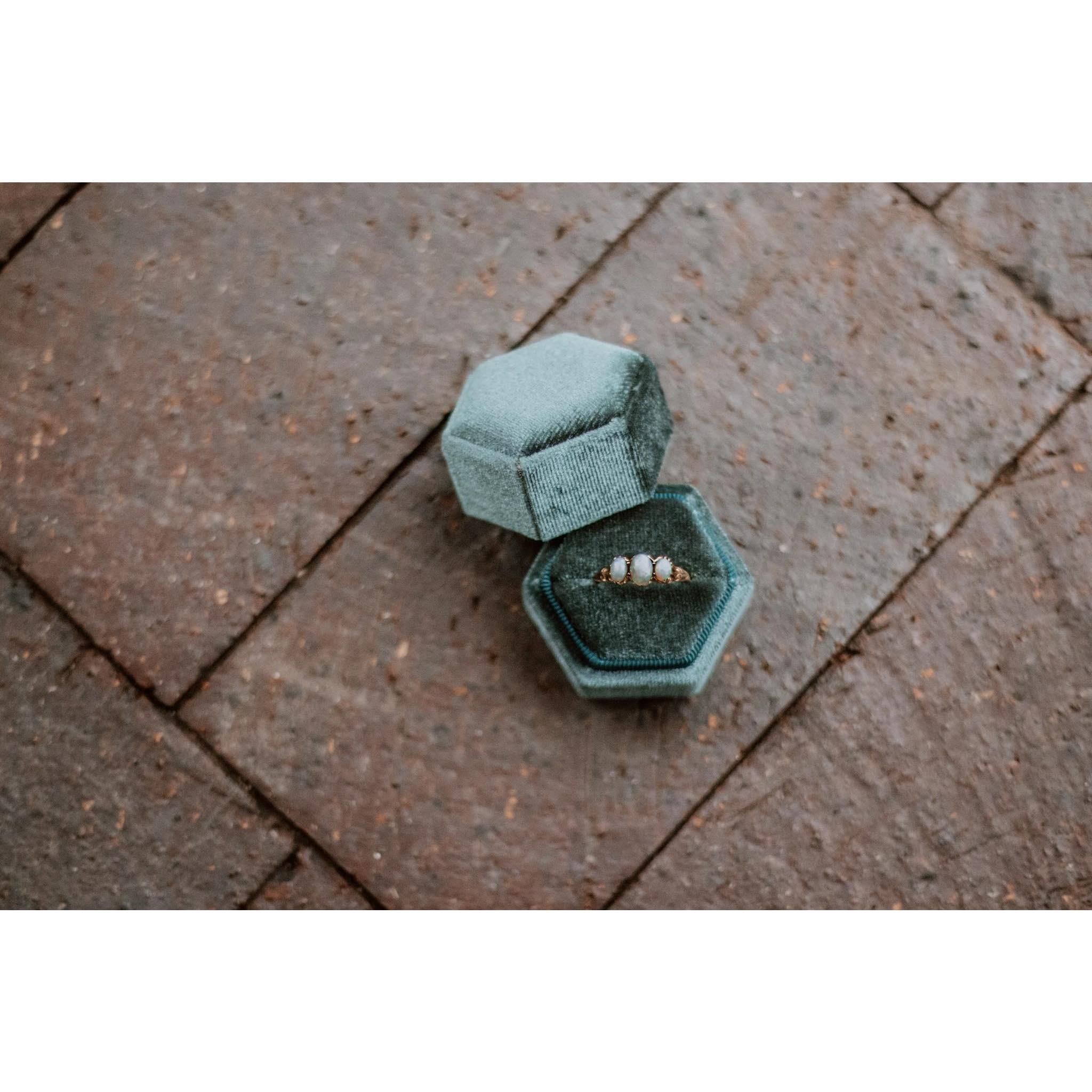 Juliet's lovely opal engagement ring!