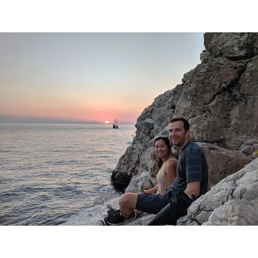 Cliff bar in Dubrovnik, Croatia where we spent almost every night catching the sunsets