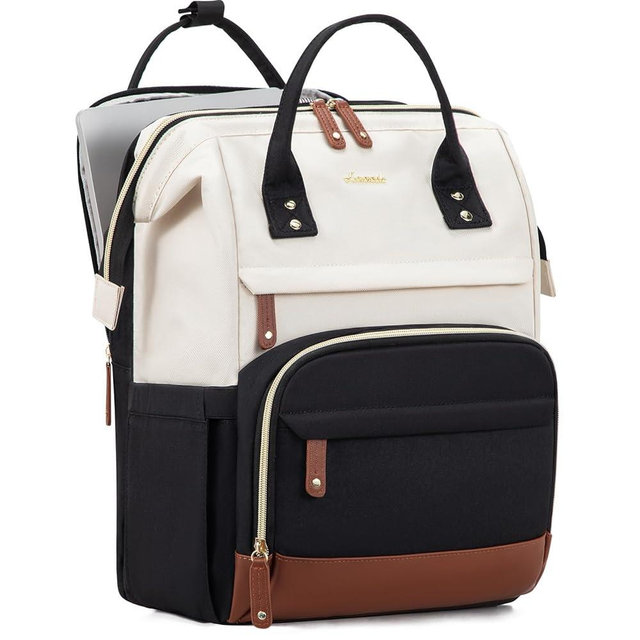 LOVEVOOK Laptop Backpack for Women, 18 Inch Work Business Backpacks Purse, Large Capacity Educators Nurse Bag Backbag, Waterproof Casual Daypack for Travel