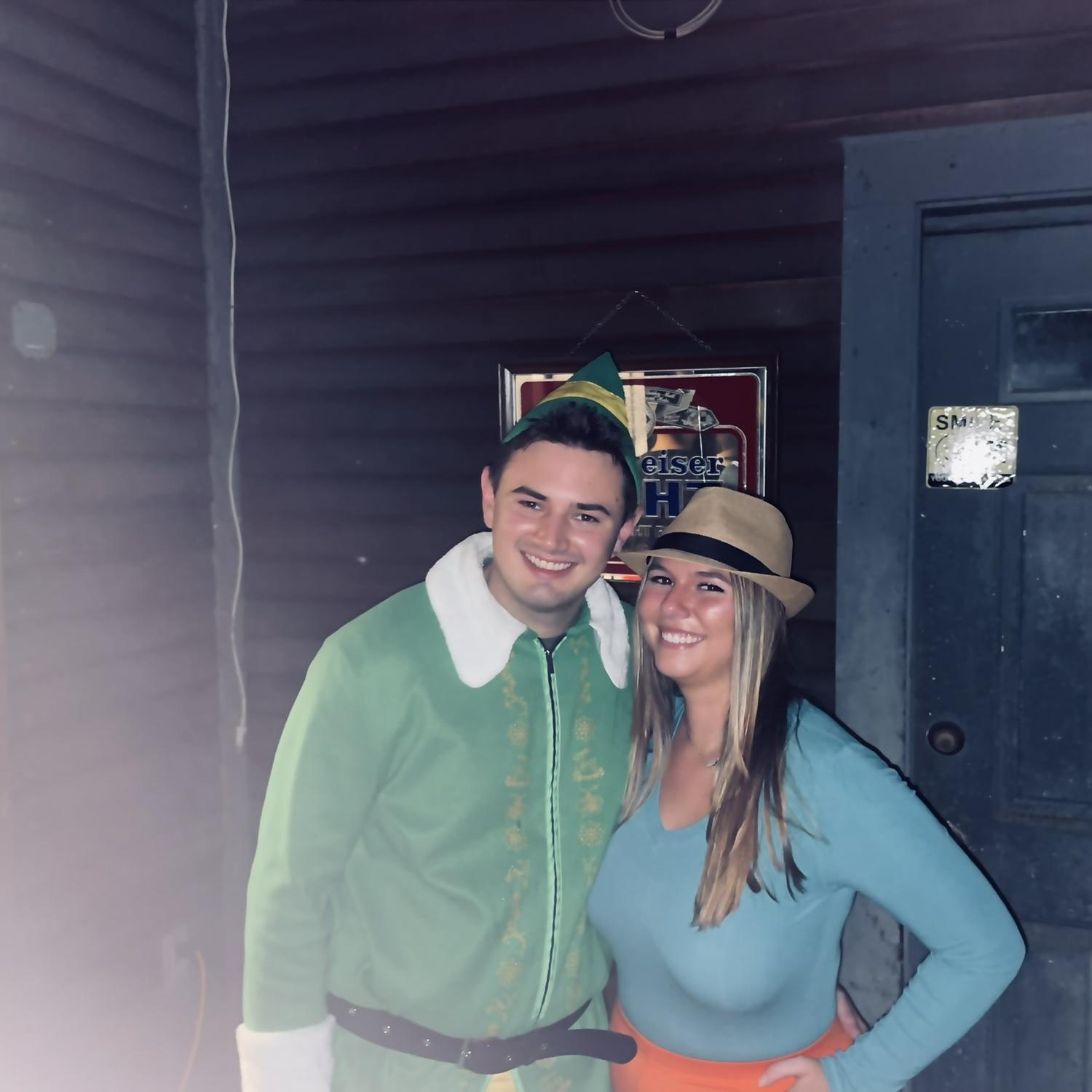 Buddy the Elf and Perry the Platypus during Halloweekend. 10/28/23