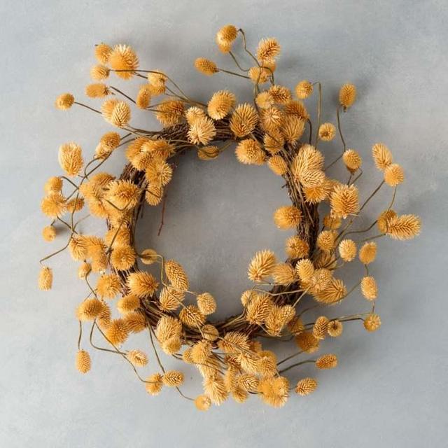 Dried Mustard Platycarya Wreath