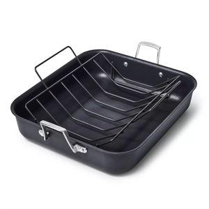 Premier™ Hard-Anodized Nonstick 16-Inch Roasting Pan with Rack | Calphalon