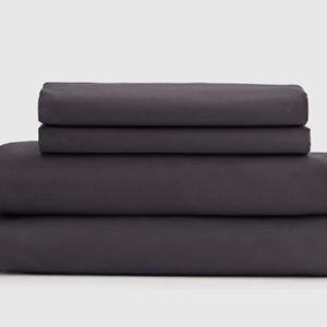 Luxury Organic Signature Sateen Sheet Set - Cal King Graphite
