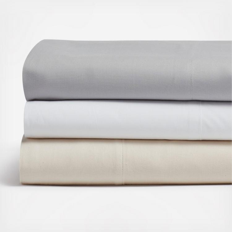 Organic Cotton 300 Thread Count Percale Euro Sham - White · Under