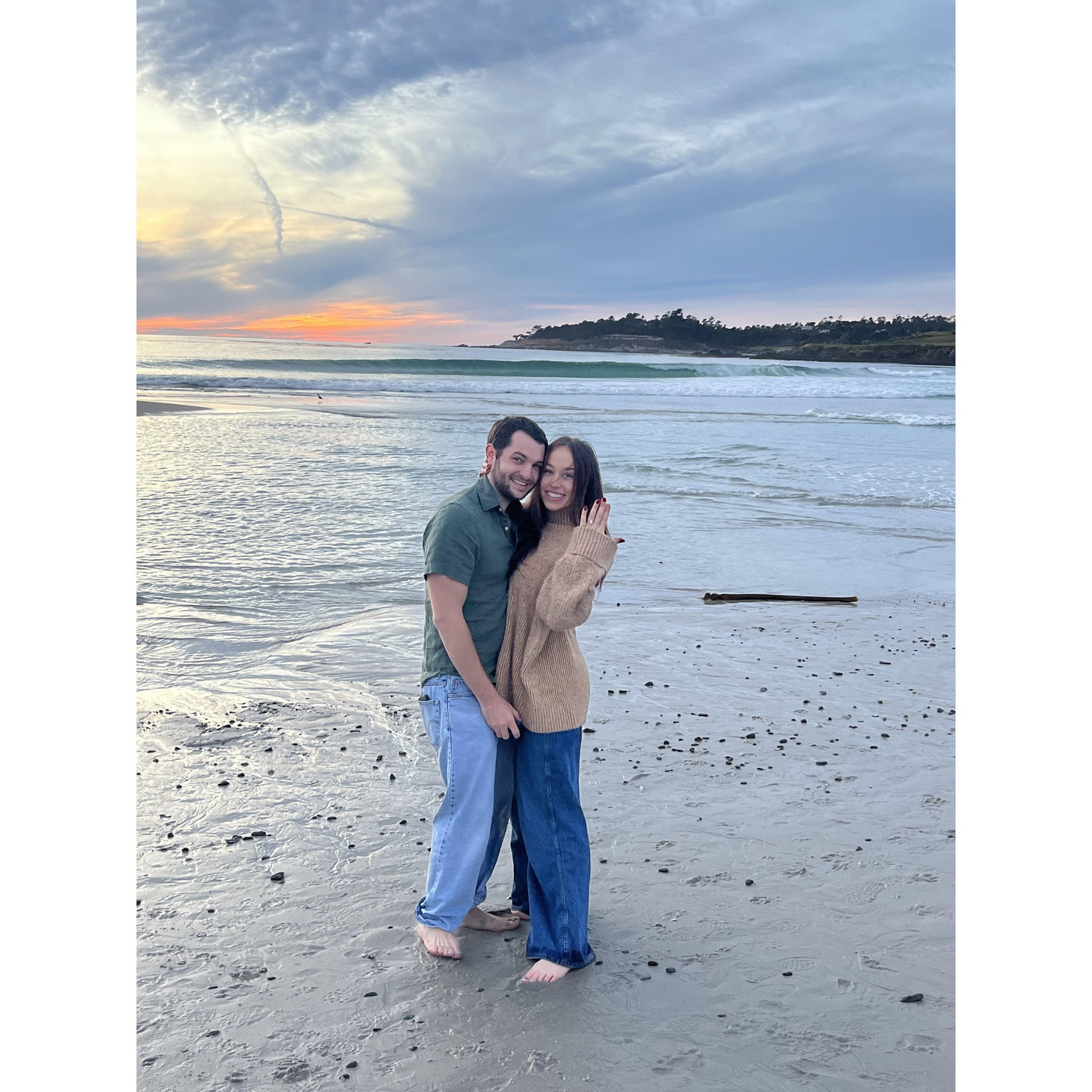 Engaged at Carmel-By-The-Sea!