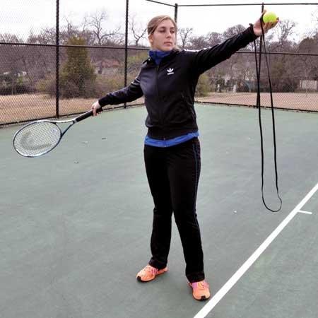 Oncourt Offcourt Toss Fixer - Rapidly Improve Your Serve Toss Consistency/Tennis Training Aid