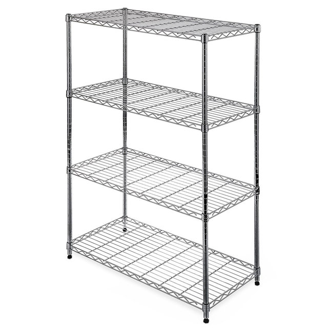 Seville Classics 4-Tier Steel Wire Shelf