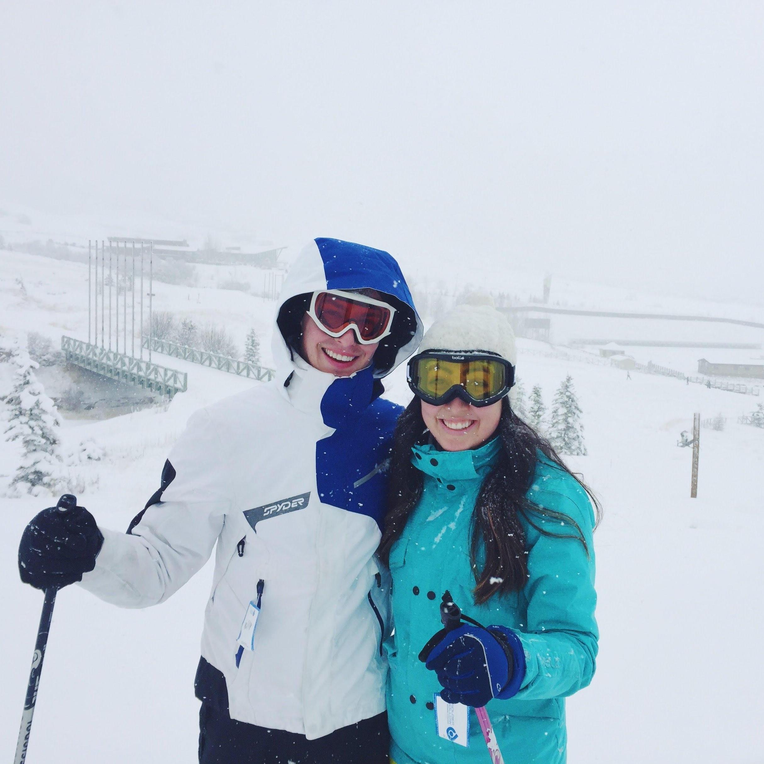 Cross country skiing, February 2018