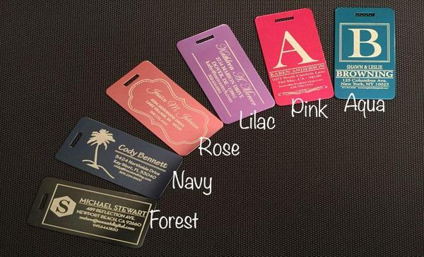 Personalized Aluminum Luggage Tags