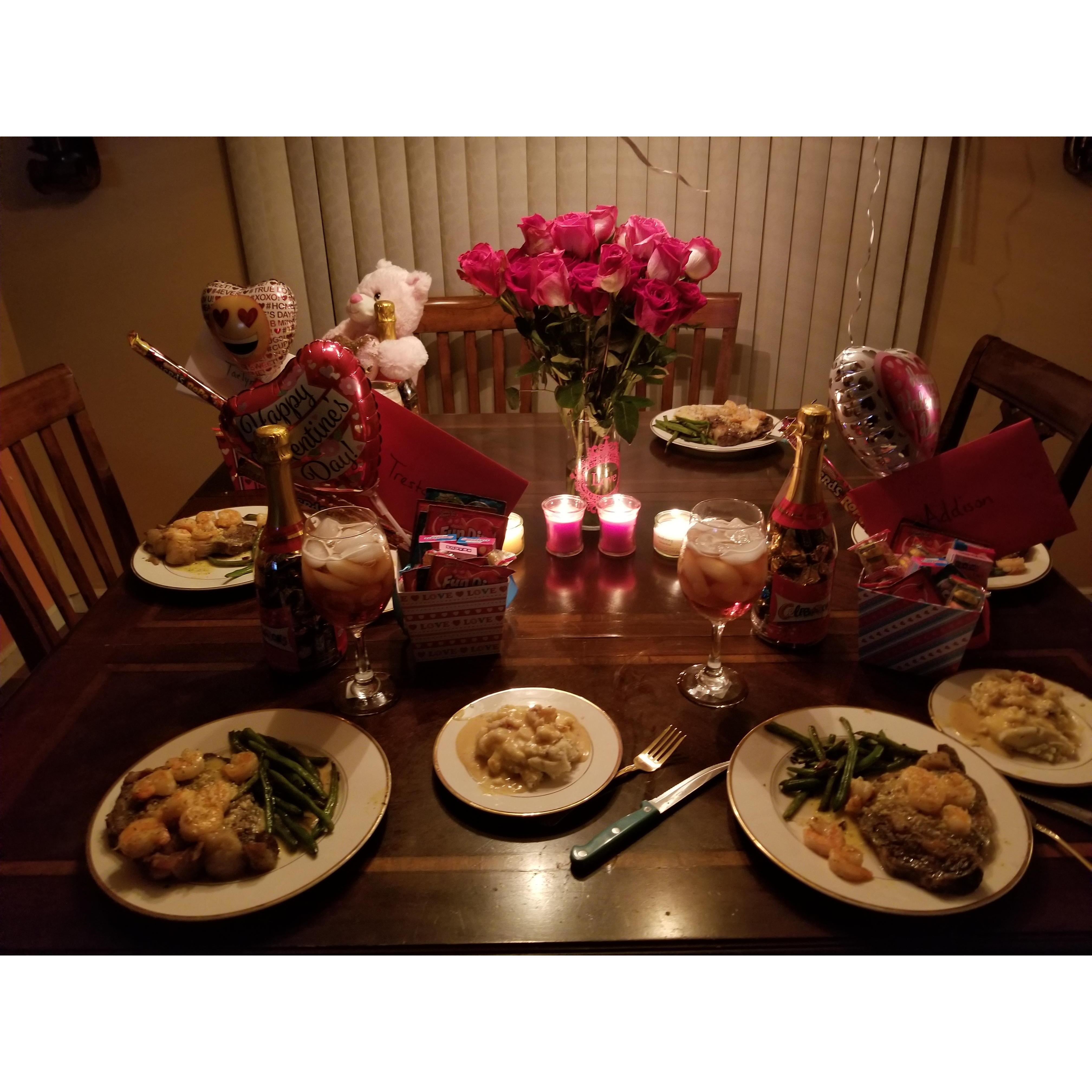 Family Valentines Day Dinner