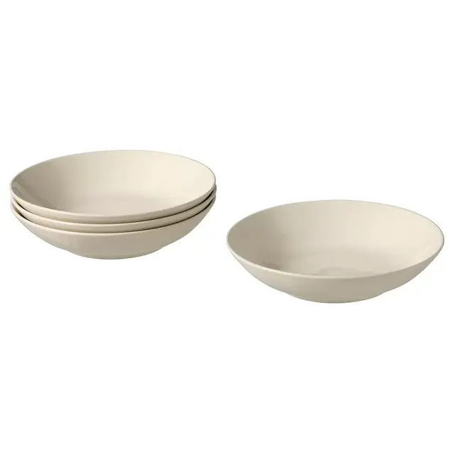 FÄRGKLARDeep plate/bowl four pack