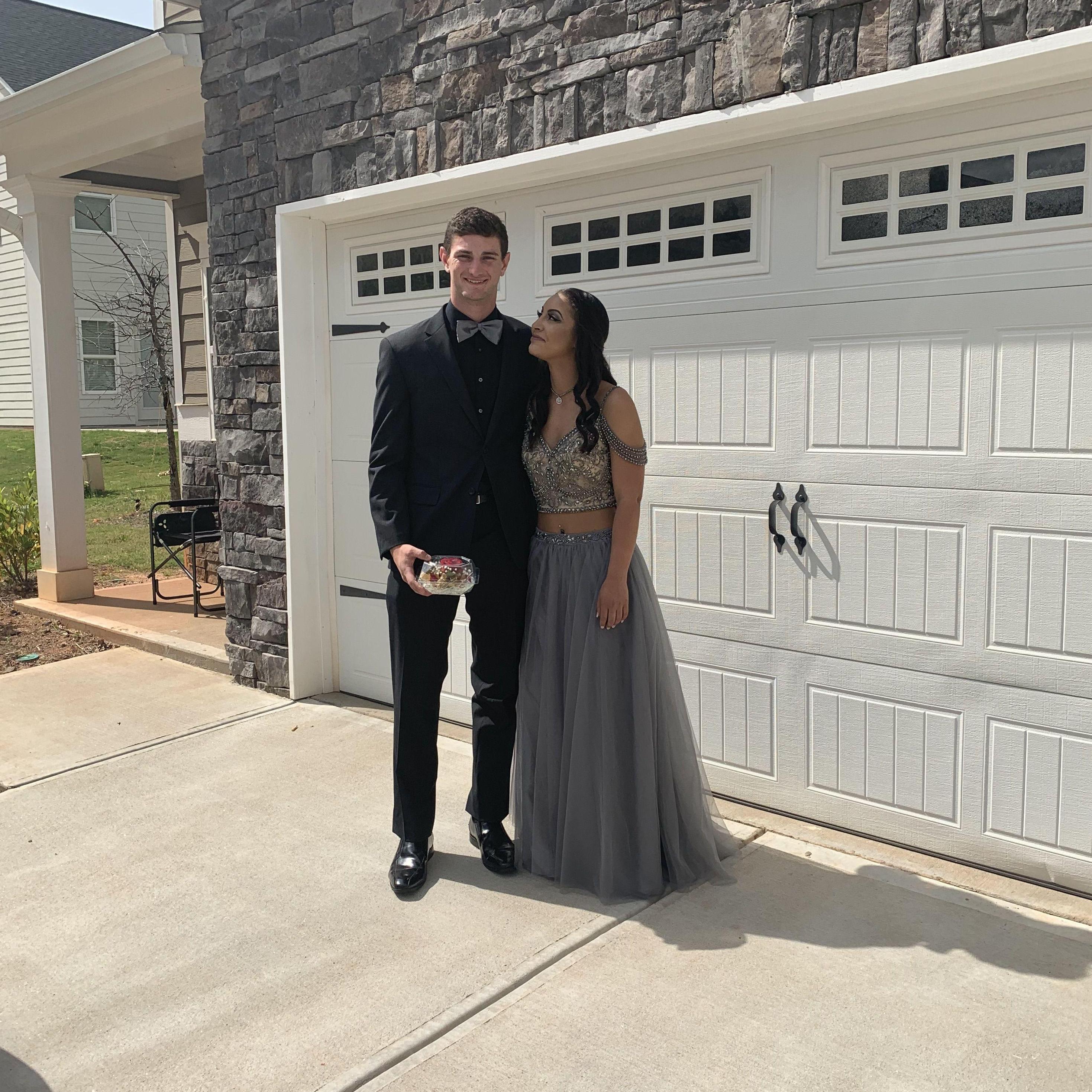 Senior prom, May 4, 2019. Six years prior to our wedding date!