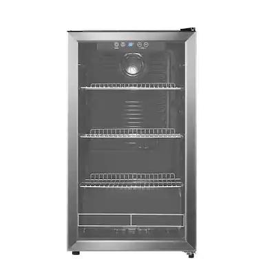 Insignia™ - 115-Can Beverage Cooler - Stainless Steel