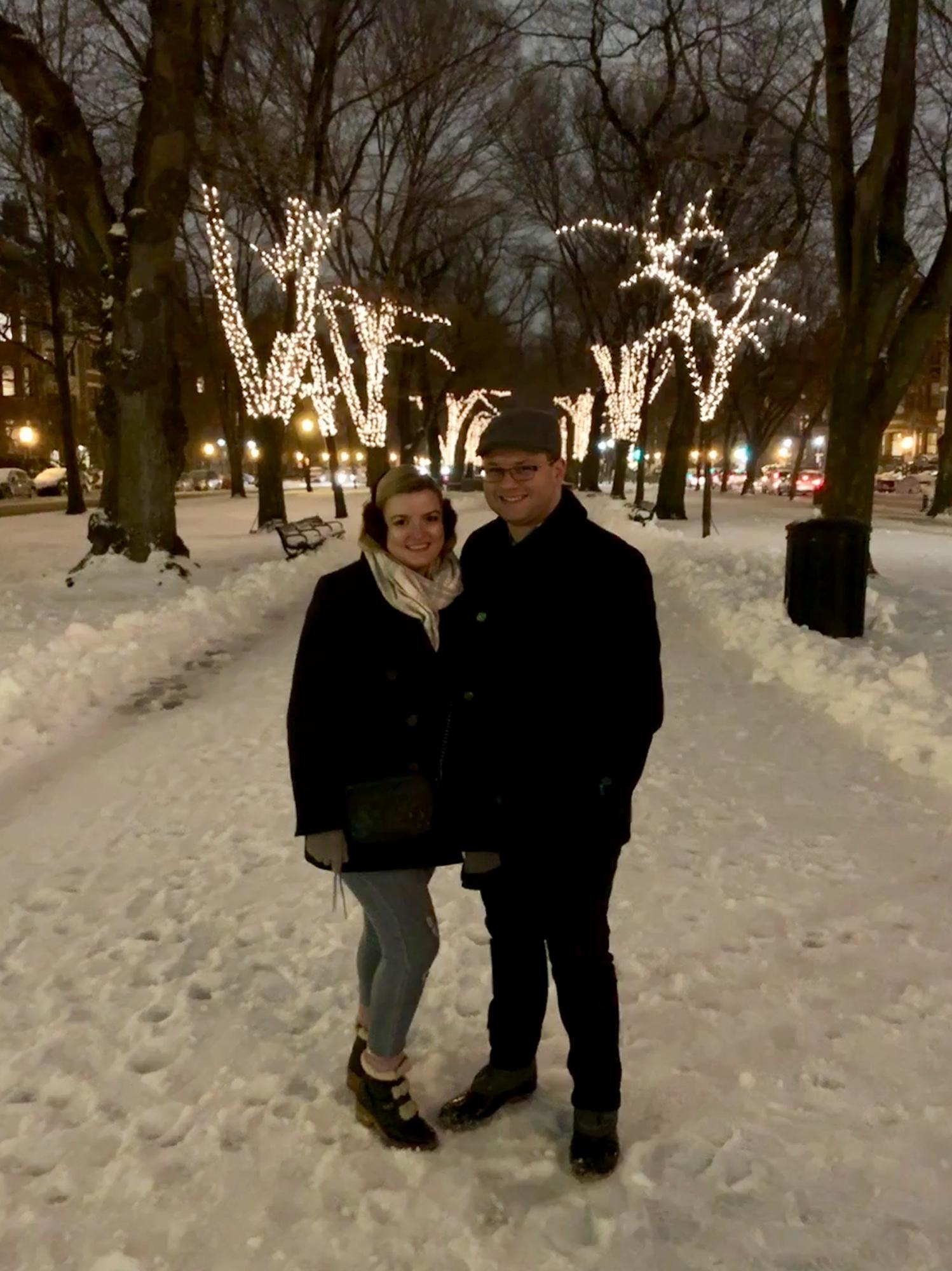 We first said "I love you" right after this photo was taken! Ardian loves the snow and wanted a romantic setting we would always remember.