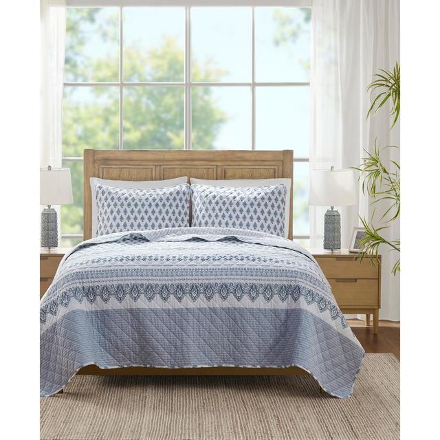 Madison Park Delaney 100% Cotton Reversible 3-Pc. Quilt Set, King/California King