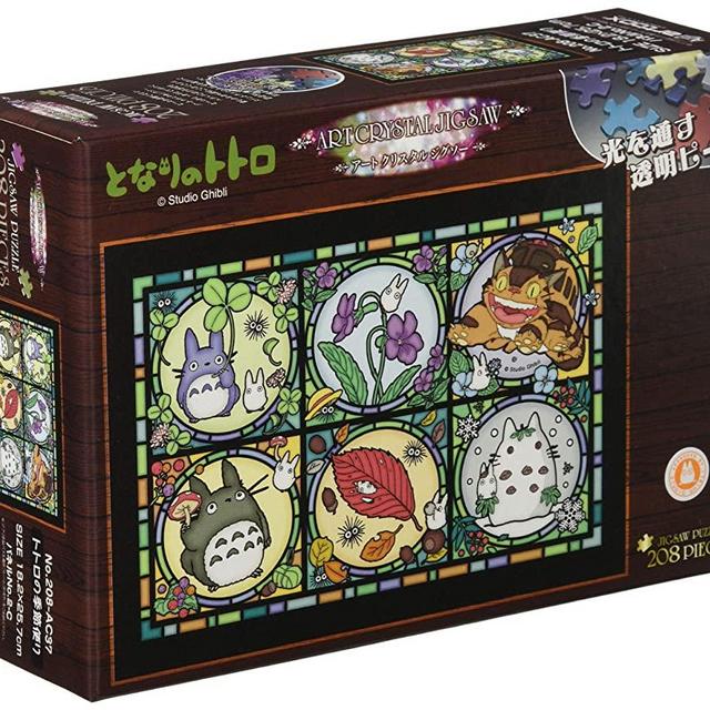 208-piece jigsaw puzzle My Neighbor Totoro Totoro seasonal news Art Crystal Jigsaw Small piece (18.2x25.7cm)