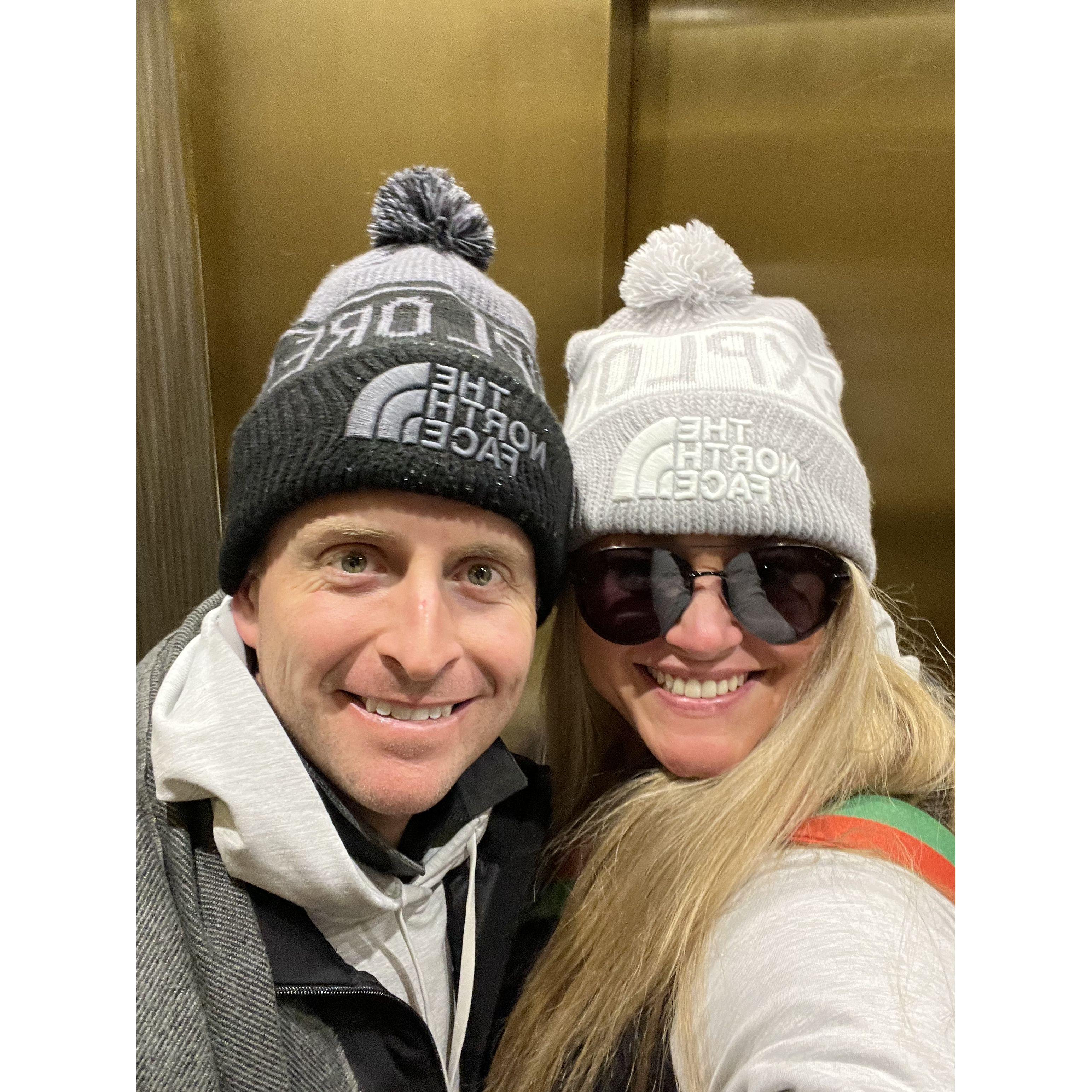 Fun Fact about the couple: They actually enjoy going out in matching outfits 