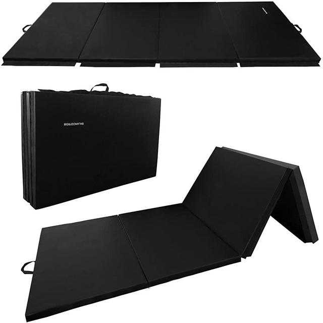 BalanceFrom GoGym All-Purpose 4'x10'x2 Extra Thick High Density Anti-Tear Gymnastics Gym Folding Exercise Aerobics Mats