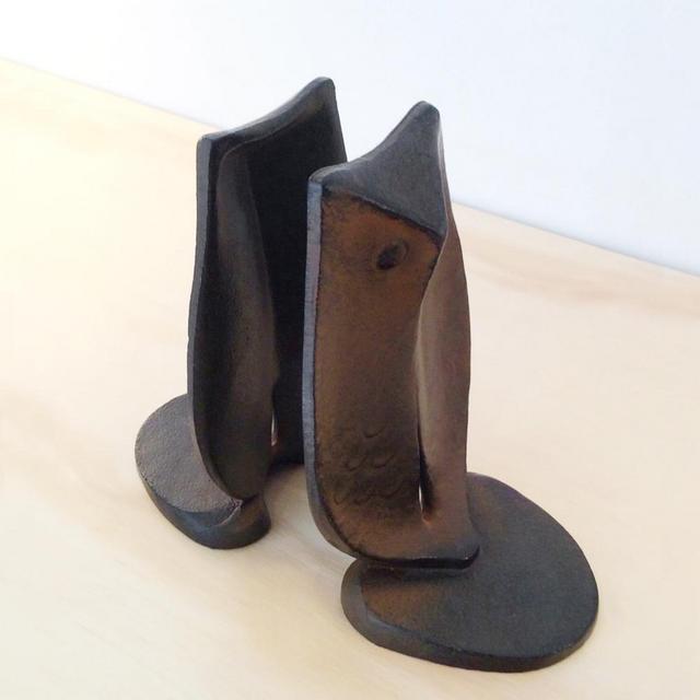 NAMBU IRON OWL BOOKENDS