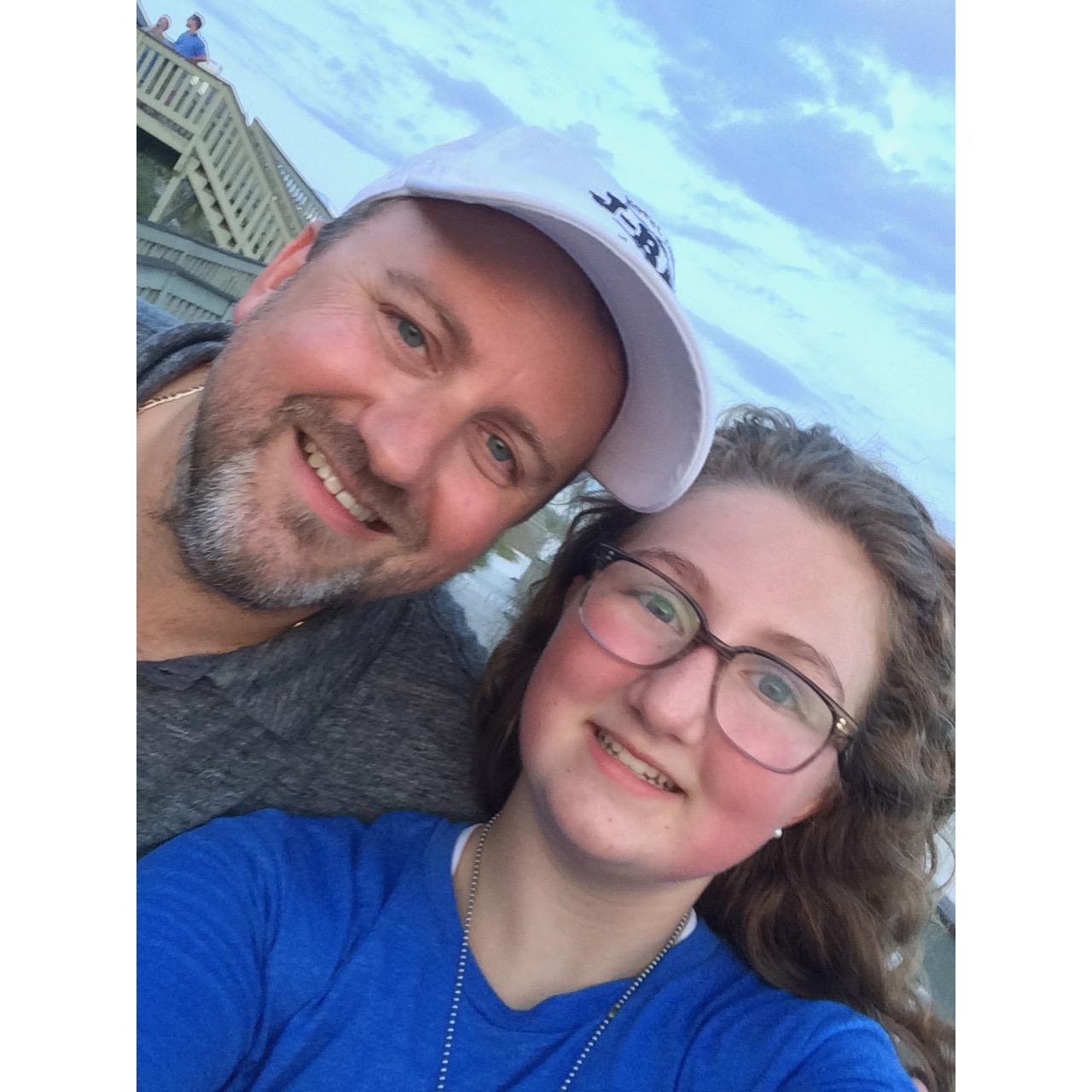 Kenzie With Her Dad