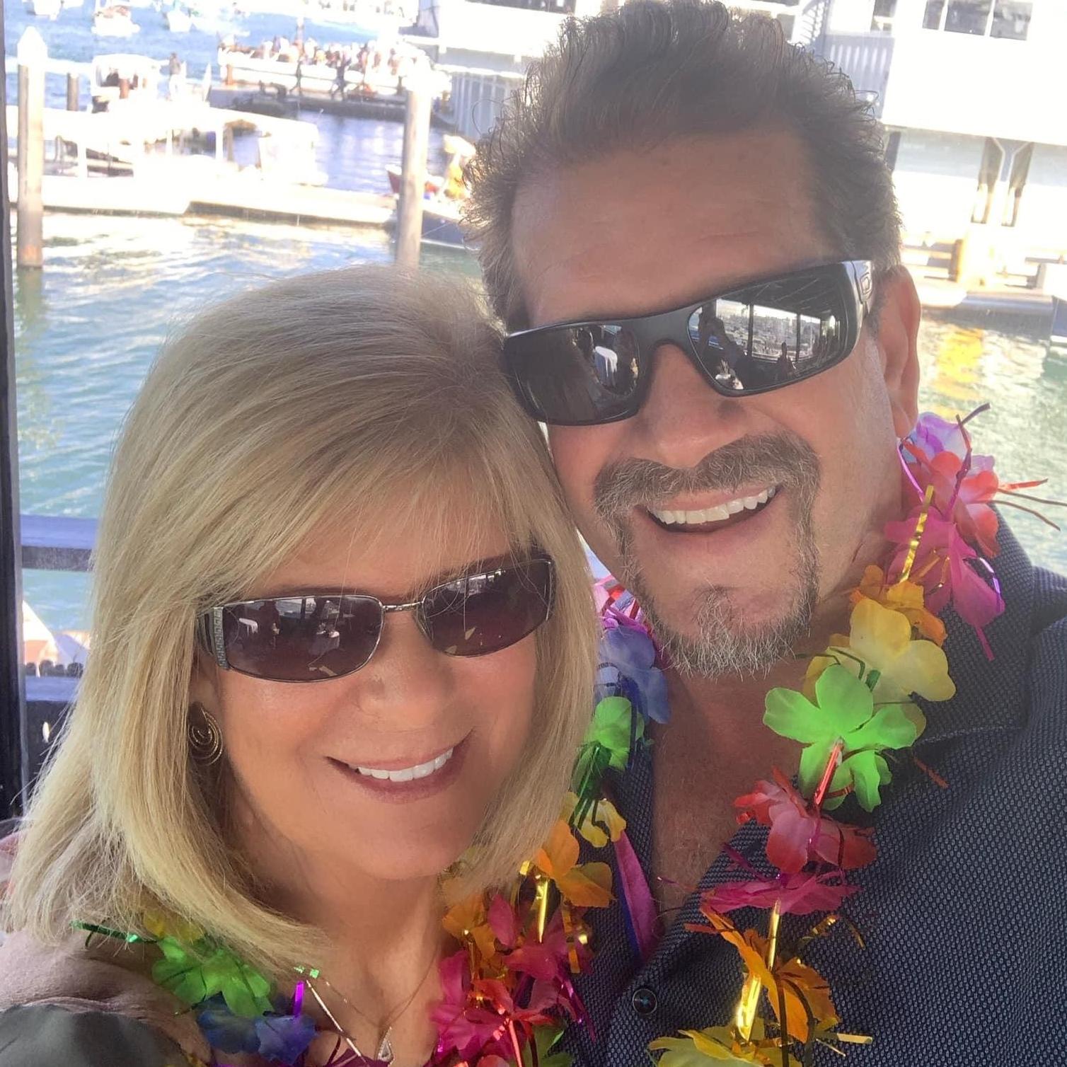 Getting our Tiki on while celebrating a friend's birthday. Tiki Boat in Newport Beach California.