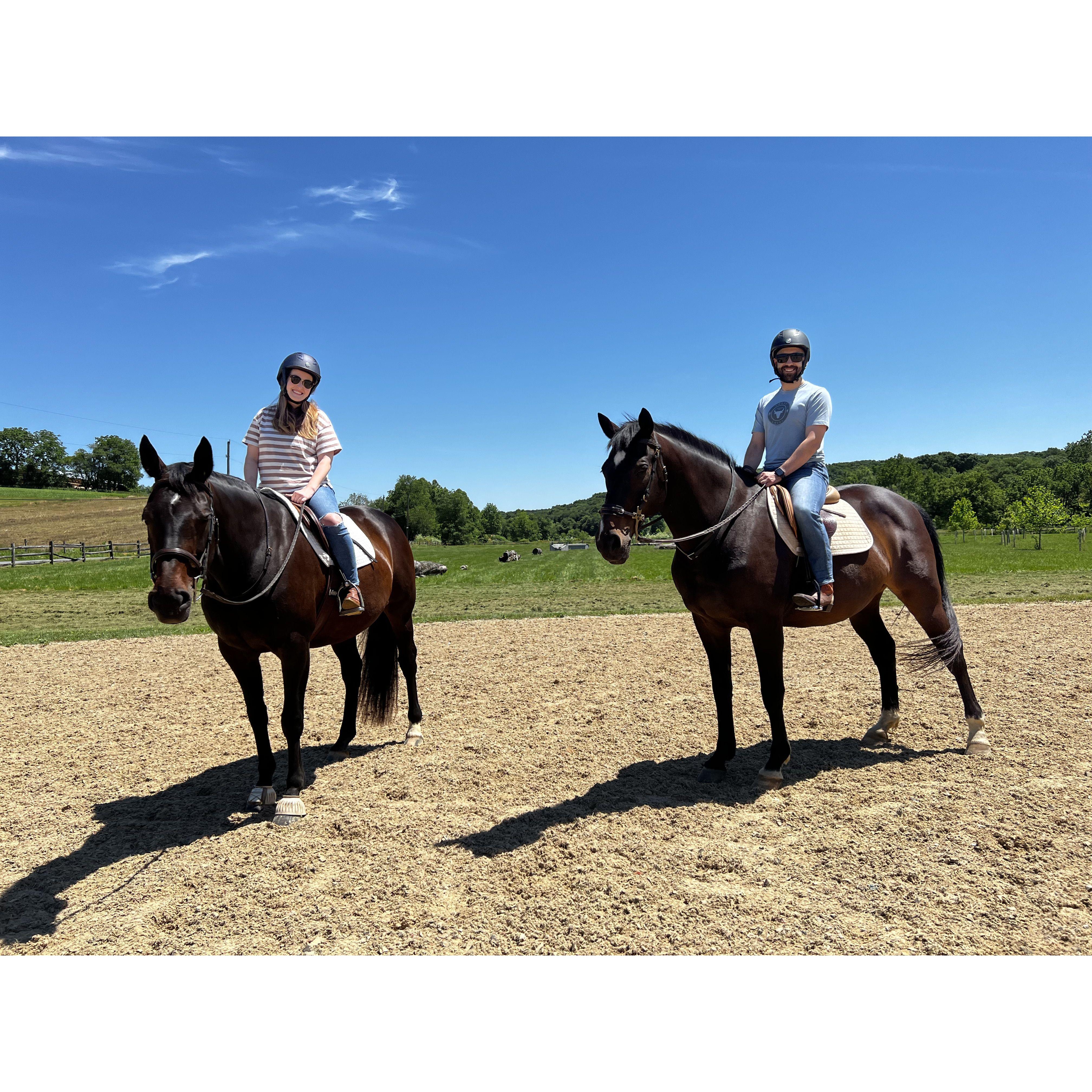 Horseback riding for Austin's birthday!