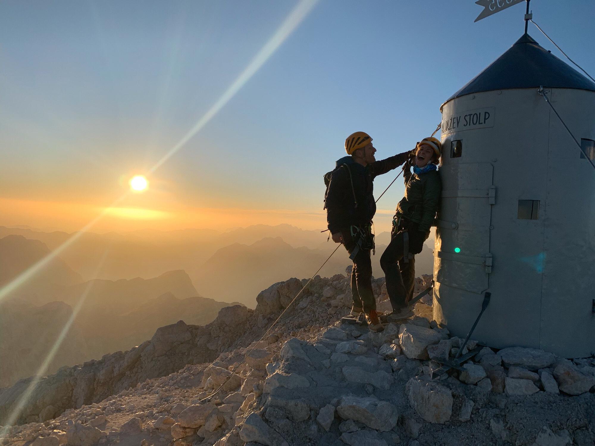 They say you aren't truly Slovenian until you hike Mt. Triglav (the tallest mountain in the country) so obviously we had to take on that challenge. Not an easy hike but the views were beyond worth it!
