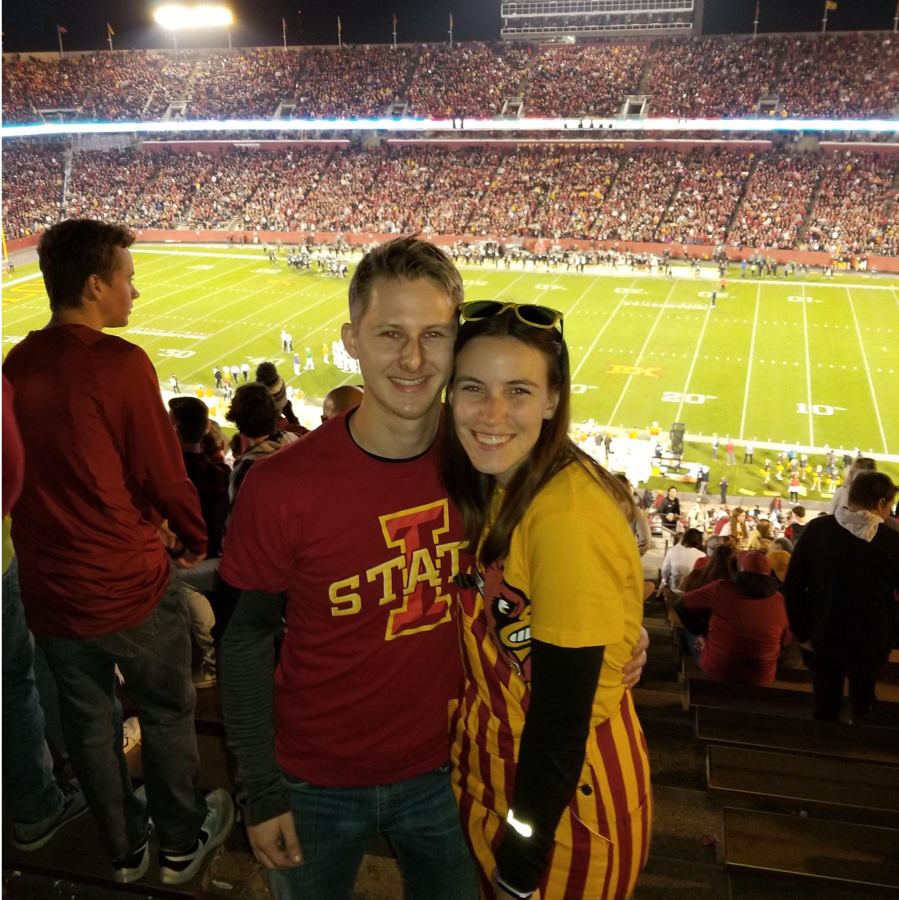 Last Cyclone football game for the two of us. Zach made the trip for quite a few games over the years.