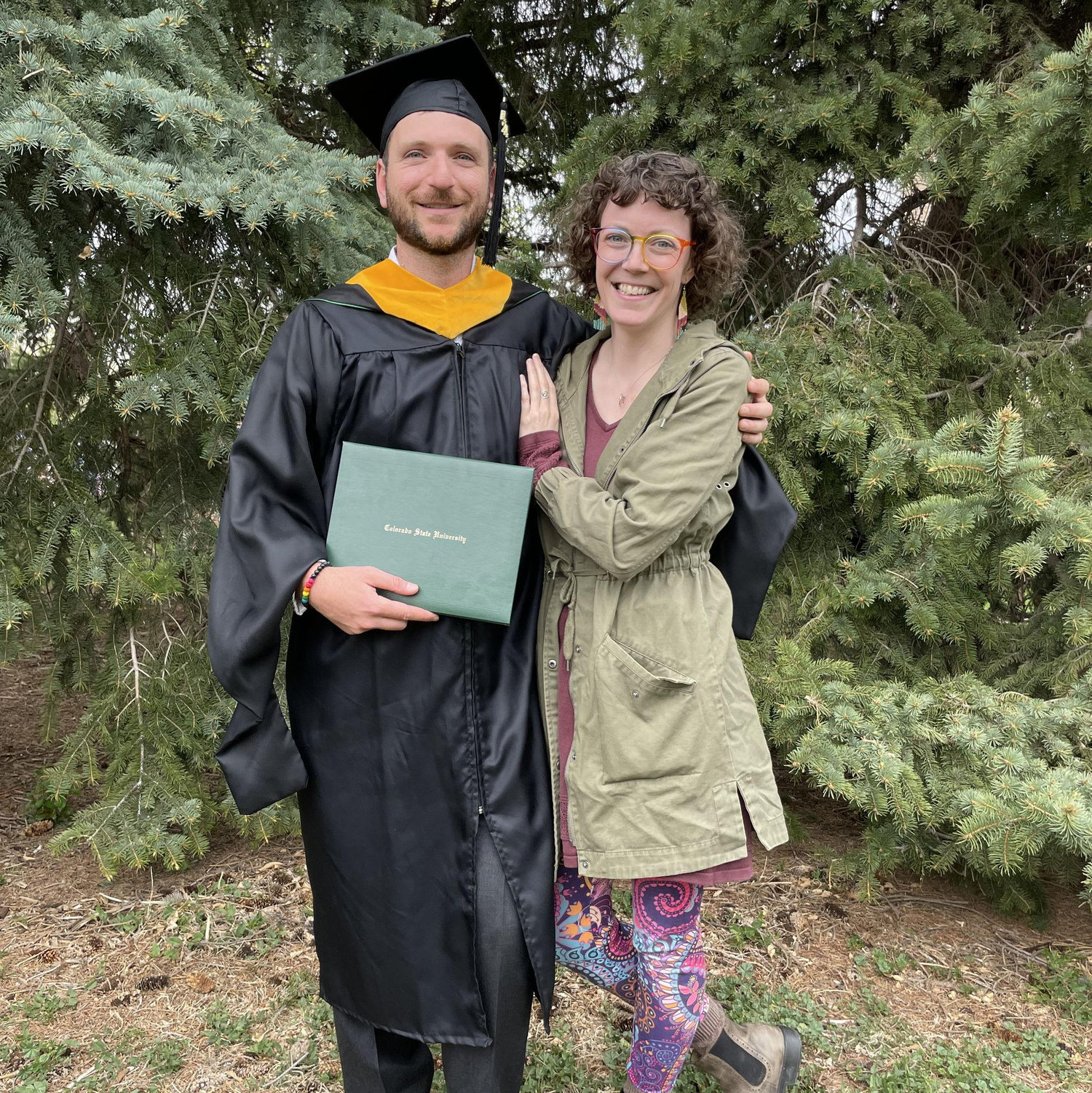 When Aaron got his Master's Degree at CSU!