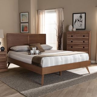 Zenon Mid-Century Modern Platform Bed