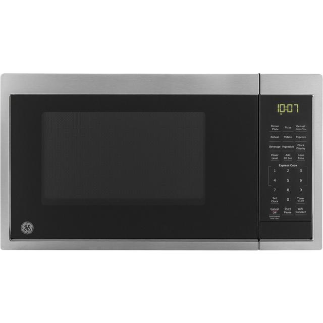 Shop GE GE Scan-to-Cook 0.9-cu ft 900-Watt Countertop Microwave (Stainless Steel)